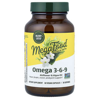 MegaFood, Omega 3-6-9, 60 Vegan Capsules