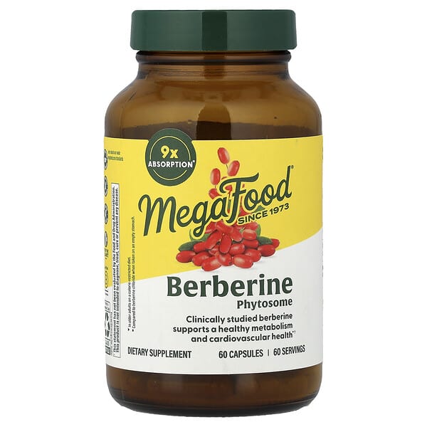 MegaFood, Berberine Phytosome, 60 Capsules (550 mg per Capsule) — product photo 1