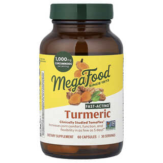 MegaFood, куркума, 60 капсул