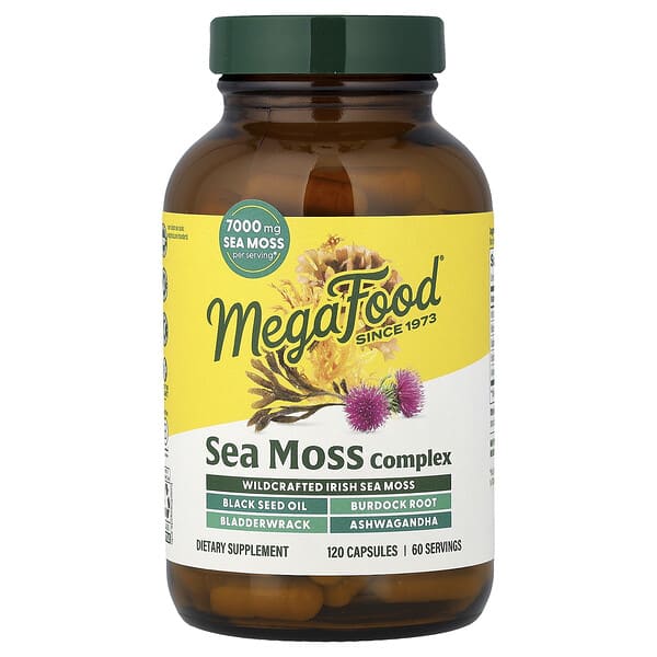 MegaFood, Complejo de musgo marino, 120 cápsulas