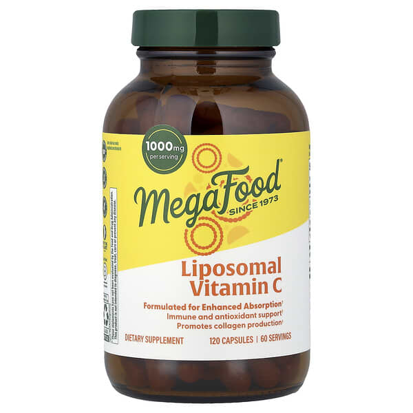 MegaFood, Liposomal Vitamin C, 120 Capsules (500 mg per Capsule) — product photo 1