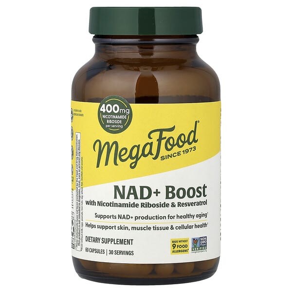 MegaFood, NAD+ Boost, 60 cápsulas