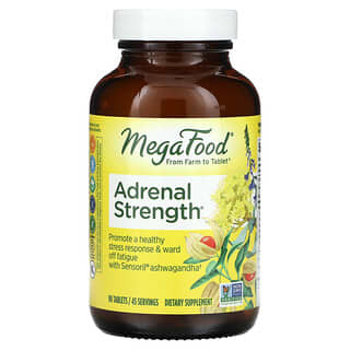 MegaFood, Adrenal Strength（アドレナルストレングス）、タブレット90粒