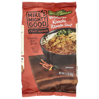 Mike's Mighty Good, Ramen Artesanal, Sopa de Ramen Kimchi Vegetariana, 64 g (2,3 oz)