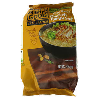Mike's Mighty Good, Craft Ramen, суп с жареным чесноком и курицей, рамэн, 63 г (2,2 унции)