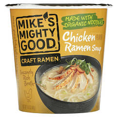 Mike's Mighty Good, Taza de ramen artesanal, Sopa de ramen de pollo, 48 g (1,6 oz)