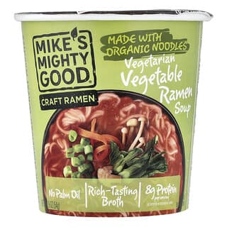 Mike's Mighty Good, Craft Ramen, Sopa de ramen vegetal vegetariano, 54 g (1,9 oz)