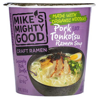 Mike's Mighty Good, Xícara de Ramen Artesanal, Sopa de Ramen Tonkotsu de Porco, 51 g (1,7 oz)