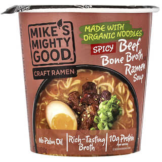 Mike's Mighty Good, Craft Ramen, Spicy Beef Flavour Ramen Soup, 1.8 oz (53 g)