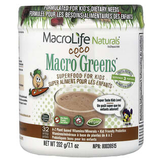 Macrolife Naturals, Macro Coco Greens, Superfood for Kids, 7.1 oz (202 g)