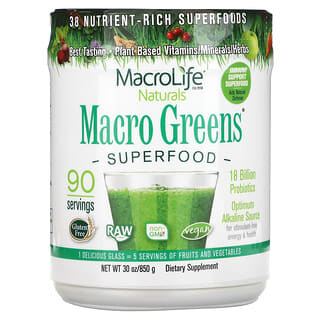 Macrolife Naturals, Macro Greens, Superfood, 850 g (30 oz.)
