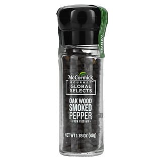 McCormick Gourmet Global Selects, Oak Wood Smoked Pepper from Vietnam, 1.76 oz (49 g)