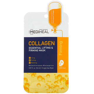 Mediheal, Máscara de Colágeno, Essential Lifting e Firmador, 1 Folha, 24 ml (0,81 fl oz)