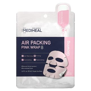 Mediheal, Embalagem de Ar, Máscara Pink Wrap Beauty, 1 Folha, 20 ml (0,67 fl oz)
