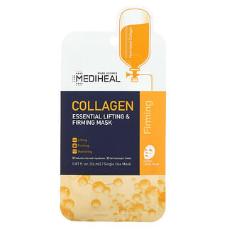 Mediheal, コラーゲン、エッセンシャルリフティング＆ファーミングマスク、5枚、各24 ml（0.81 fl oz）
