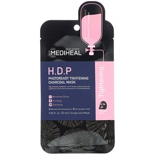 Mediheal, H.D.P, Straffende Aktivkohle-Maske mit Photoready-Effekt, 5 Masken, je 25 ml