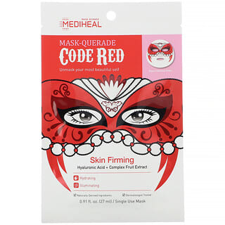 MEDIHEAL, Mask-Querade, Code Red Mask, 5 Sheets, 0.91 fl oz (27 ml) Each