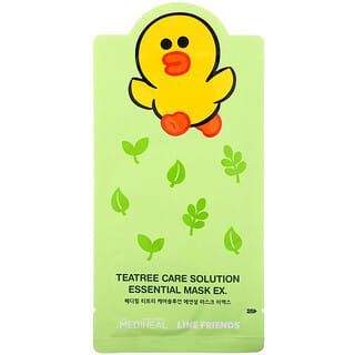 Mediheal, Line Friends, Teatree Care Solution Essential Beauty Mask EX, 1 feuille, 24 ml