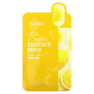 MEDIHEAL, Vita Toning Essence Beauty Mask, 1 листовая маска, 20 мл (0,68 жидк. Унции)