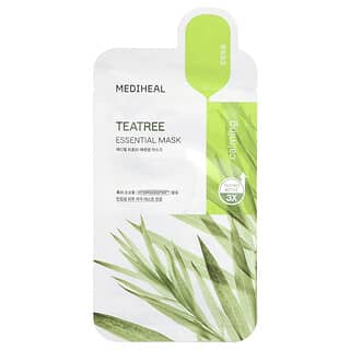 MEDIHEAL, Mascarilla de belleza esencial del árbol del té, 1 lámina, 24 ml (0,81 oz. Líq.)
