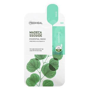 Mediheal, Madécassoside, Masque de beauté essentiel, 4 feuilles, 24 ml chacune