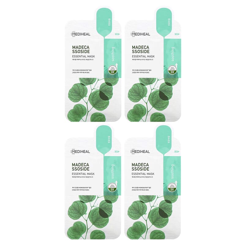 Madecassoside, Essential Beauty Mask, 4 Sheets, 0.81 fl oz (24 ml