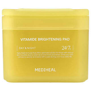 MEDIHEAL, Осветляющие подушечки Vitamide, Day & Night, 100 подушечек