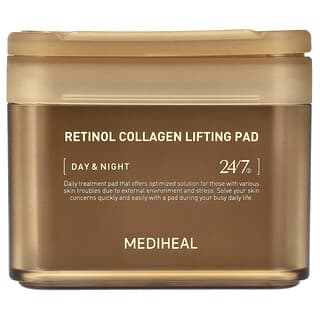 MEDIHEAL, Retinol Collagen Lifting Pad, Day & Night, 100 Pads