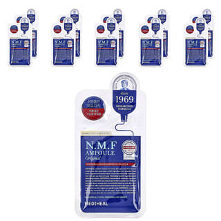 MEDIHEAL, N.M.F Ampoule Beauty Mask, Original , 10 Masks, 0.91 fl oz (27 ml)