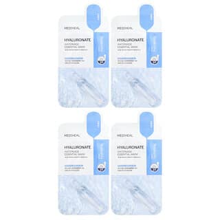 MEDIHEAL, Hyaluronate Watermide Essential Beauty Mask, essenzielle Beauty-Maske mit Hyaluronat-Watermid, 4 Tuchmasken, je 24 ml (0,81 fl. oz.).