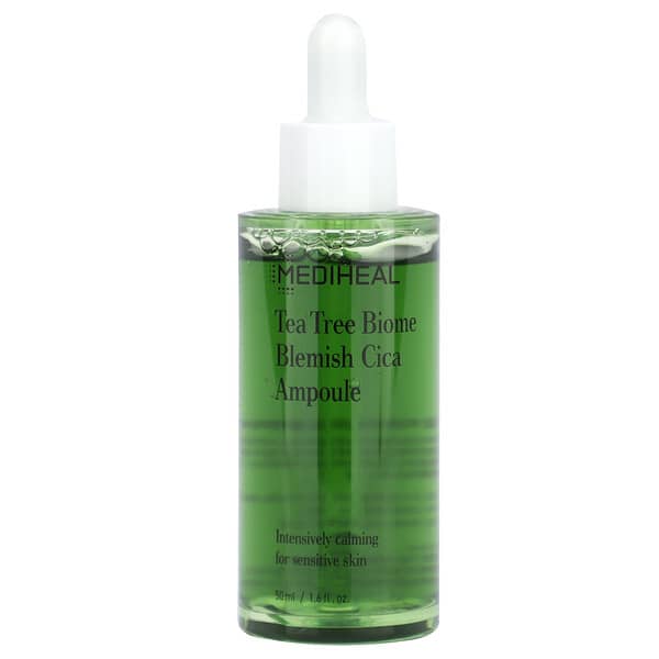 MEDIHEAL, Tea Tree Biome Blemish Cica Ampoule, For Sensitive Skin, 1.6 fl oz (50 ml)