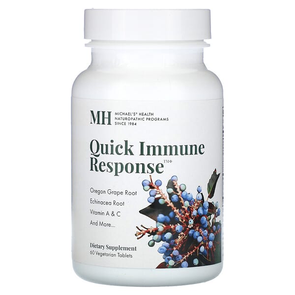 Michael's Health Quick Immune Response, 60 Vegetarian Tablets