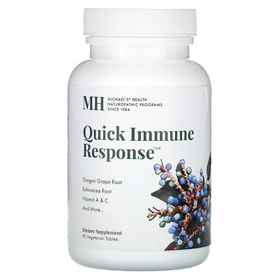 Michael's Health, Quick Immune Response, 90 Vegetarian Tablets