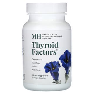 Michael's Naturopathic, Thyroid Factors, 90 веганських капсул