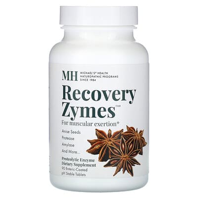 Michael's Health, Recovery Zymes, 90 pH Stabilized Enteric-Coated Tablets