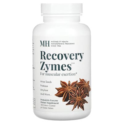 Michael's Health, Recovery Zymes, 180 pH Stabilized Enteric-Coated Tablets