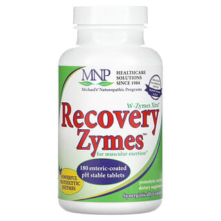 Michael's Naturopathic, W-Zymes Xtra, Recovery Zymes, 180 Enteric-Coated pH Stable Tablets