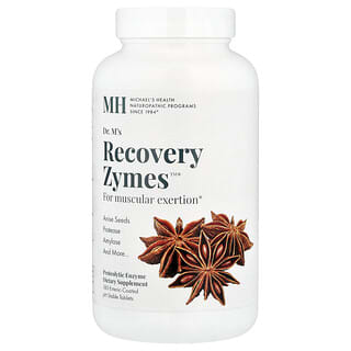 Michael's Health, Recovery Zymes, 180 maagsapresistente pH-stabiele tabletten
