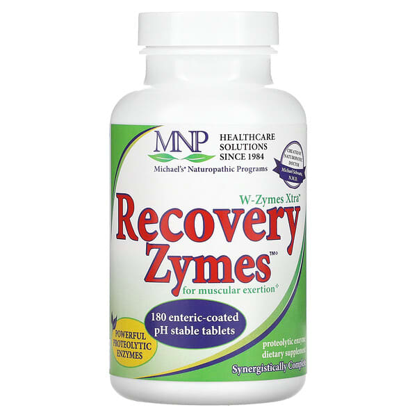 W-Zymes Xtra, Enzimas de Recuperação, 180 Comprimidos de Revestimento Entérico