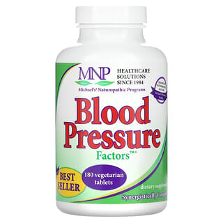 Michael's Naturopathic, факторы кровяного давления, 180 вегетарианских таблеток