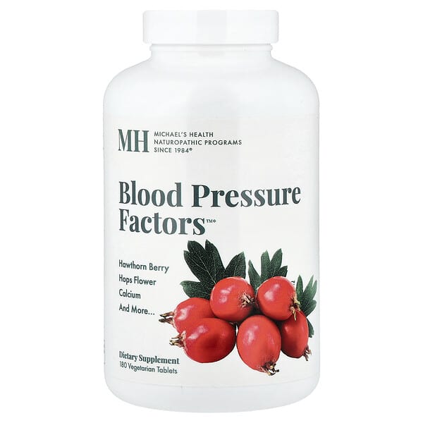 Michael's Health, Blood Pressure Factors™, 180 Vegetarian Tablets — product photo 1