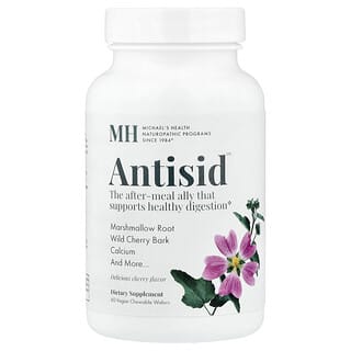 Michael's Health, Antisid™, Cherry, 60 Vegan Chewable Wafers