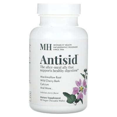 Michael's Health, Antisid, Cherry, 90 Vegan Chewable Tablets