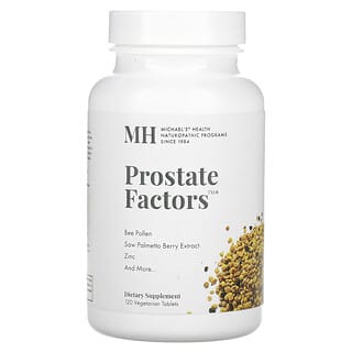 Michael's Naturopathic‏, Prostate Factors‏, 120 טבליות צמחוניות