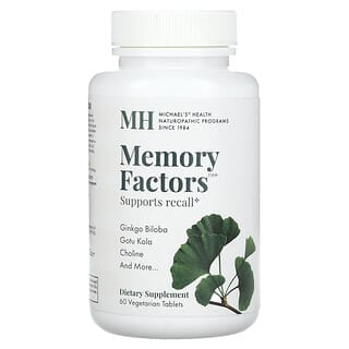 Michael's Naturopathic, Memory Factors, 60 pflanzliche Tabletten