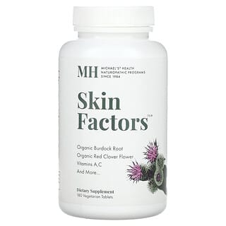 Michael's Naturopathic, Skin Factors, 180 pflanzliche Tabletten