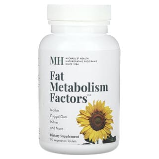 Michael's Naturopathic, Fat Metabolism Factors, 90 Vegetarian Tablets