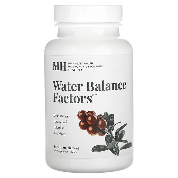Michael's Naturopathic‏, Water Balance Factors, 60 Vegetarian Tablets