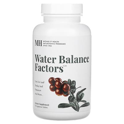 Michael's Health, Water Balance Factor Dietary Supplement, 90 Vegetarian Tablets