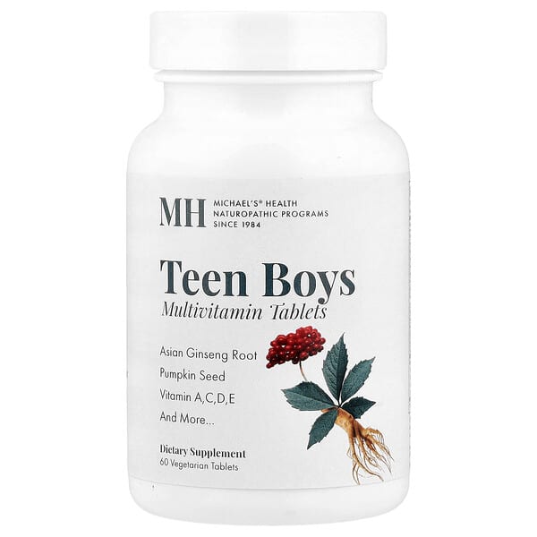 Michael's Health, Suplemento multivitamínico para adolescentes varones`` 60 comprimidos vegetales